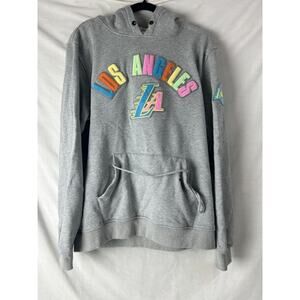 LA Lakers Pro Standard Men Medium Gray Pastel Hoodie Sweatshirt Los Angeles